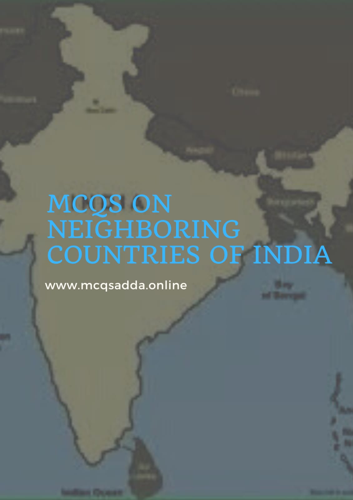 Mcqs on neighbouring countries of India