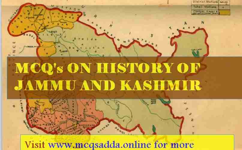 Mcqs on Ancient History of Jammu and Kashmir
