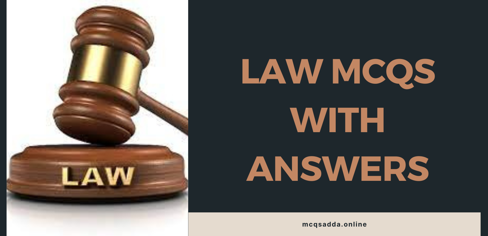 Law MCQs with answers