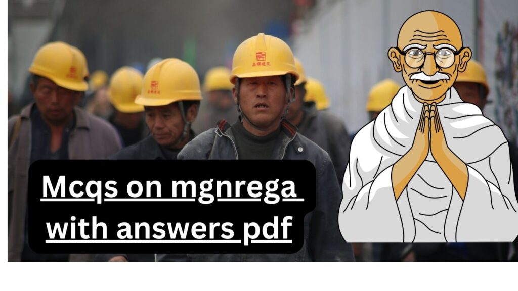 Mcqs on mgnrega with answers 